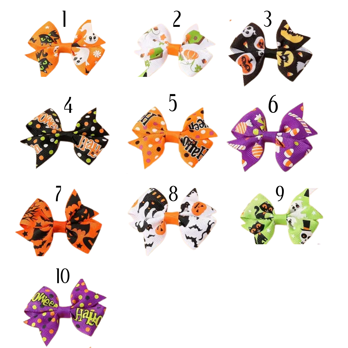 Halloween Hair Bows