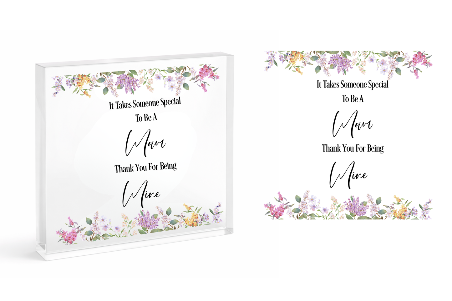 MOTHERS DAY - IT TAKES SOMEONE SPECIAL- UV-DTF DECAL