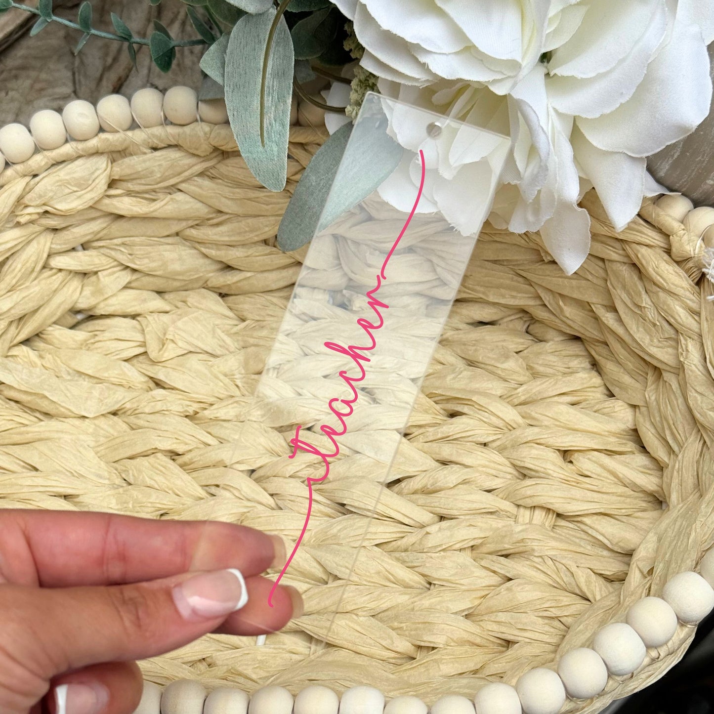 Teacher UV-DTF size for our Acrylic Bookmarks