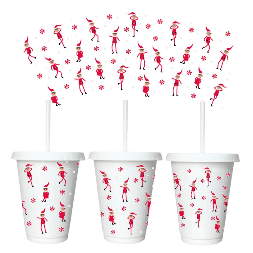 16 oz COLD CUP WRAP - ELF - Wow Wraps