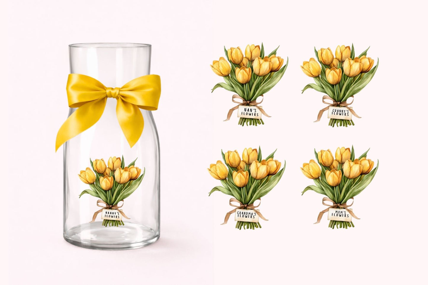 TULIP FLOWERS UV-DTF DECAL