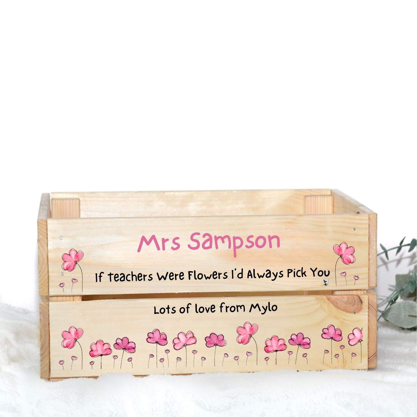 IF TEACHERS WERE FLOWERS UV-DTF DECAL - SIZED FOR IKEA CRATE