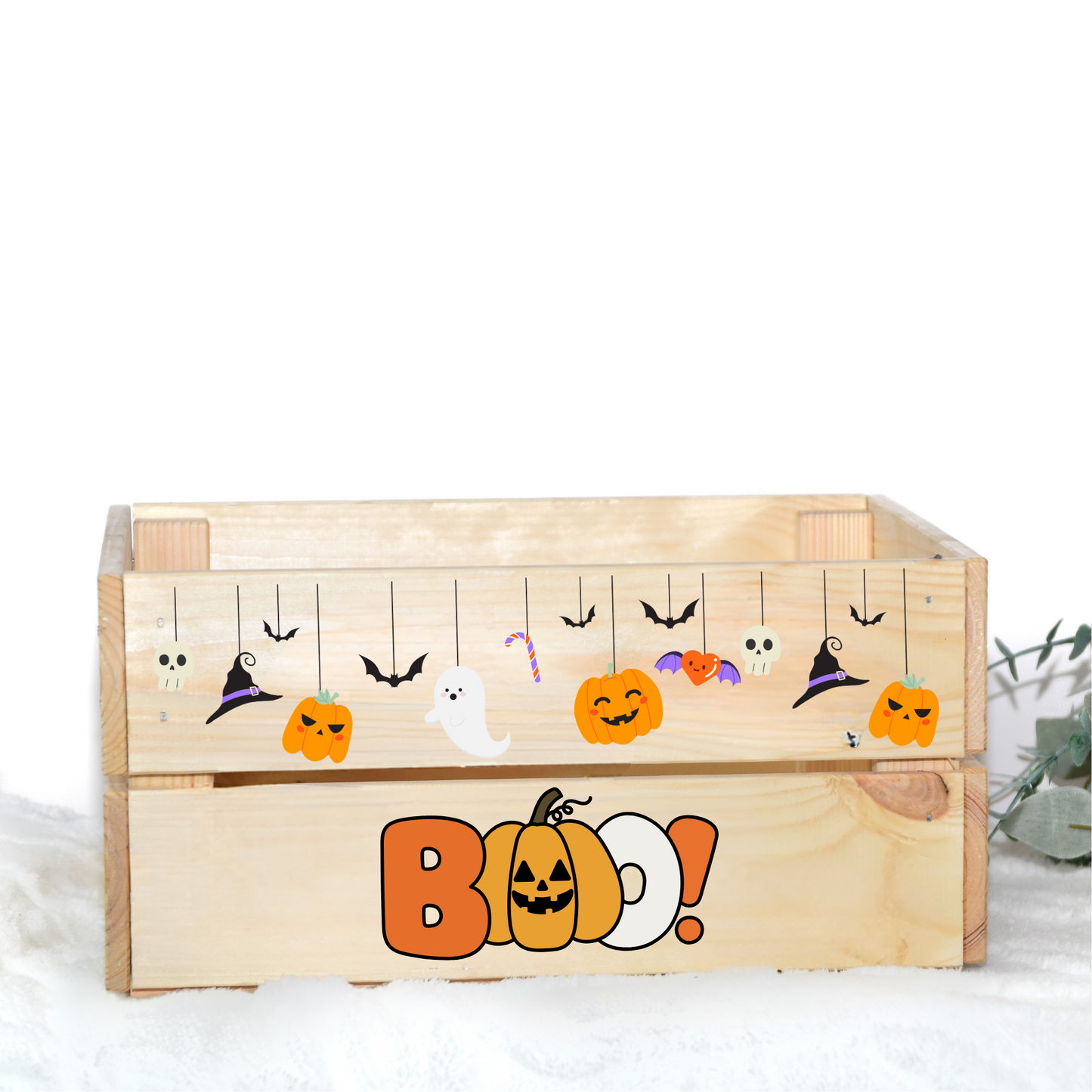 HALLOWEEN UV-DTF DECAL - SIZED FOR IKEA CRATE