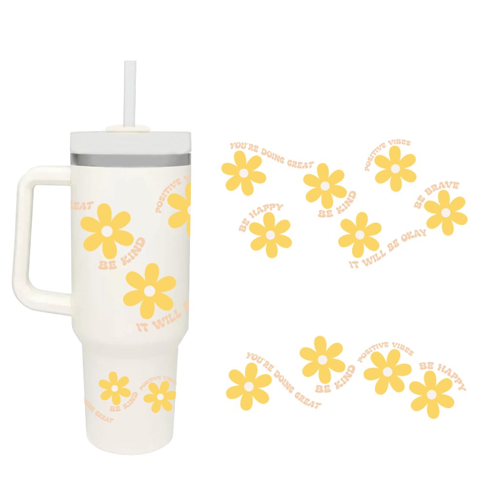 40oz Quencher Dupe Wrap - Be Kind - Wow Wraps