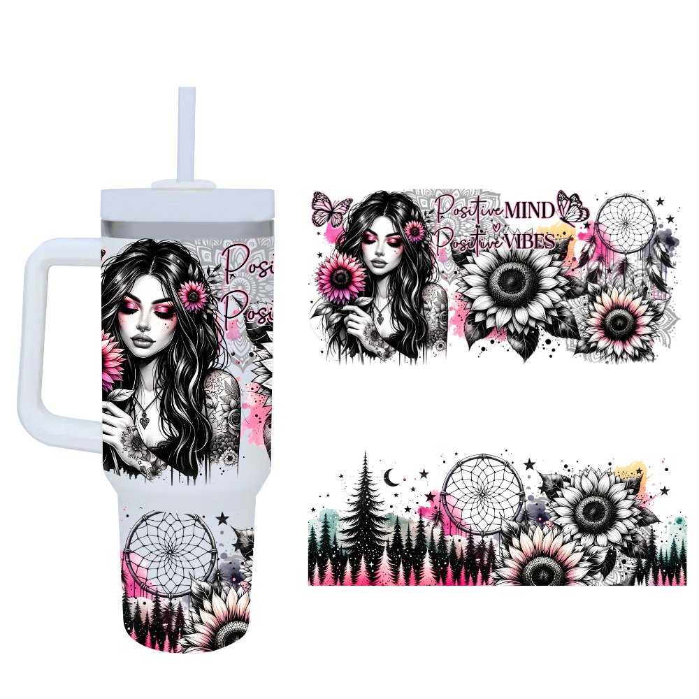 40oz Quencher Dupe Wrap - Positive Minds - Wow Wraps