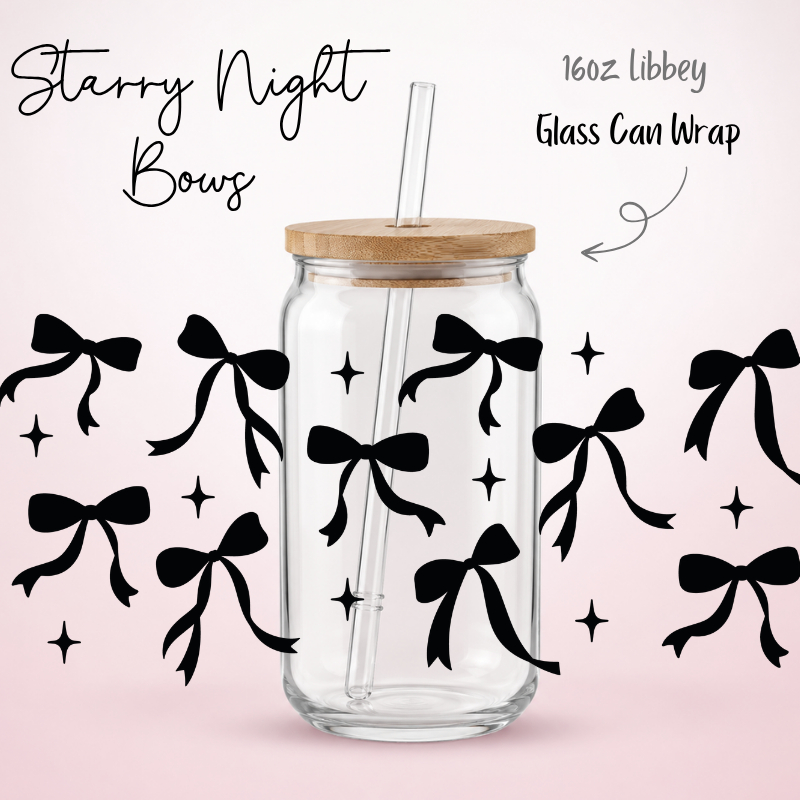 Starry Bows LIbbey UV-DTF Wrap