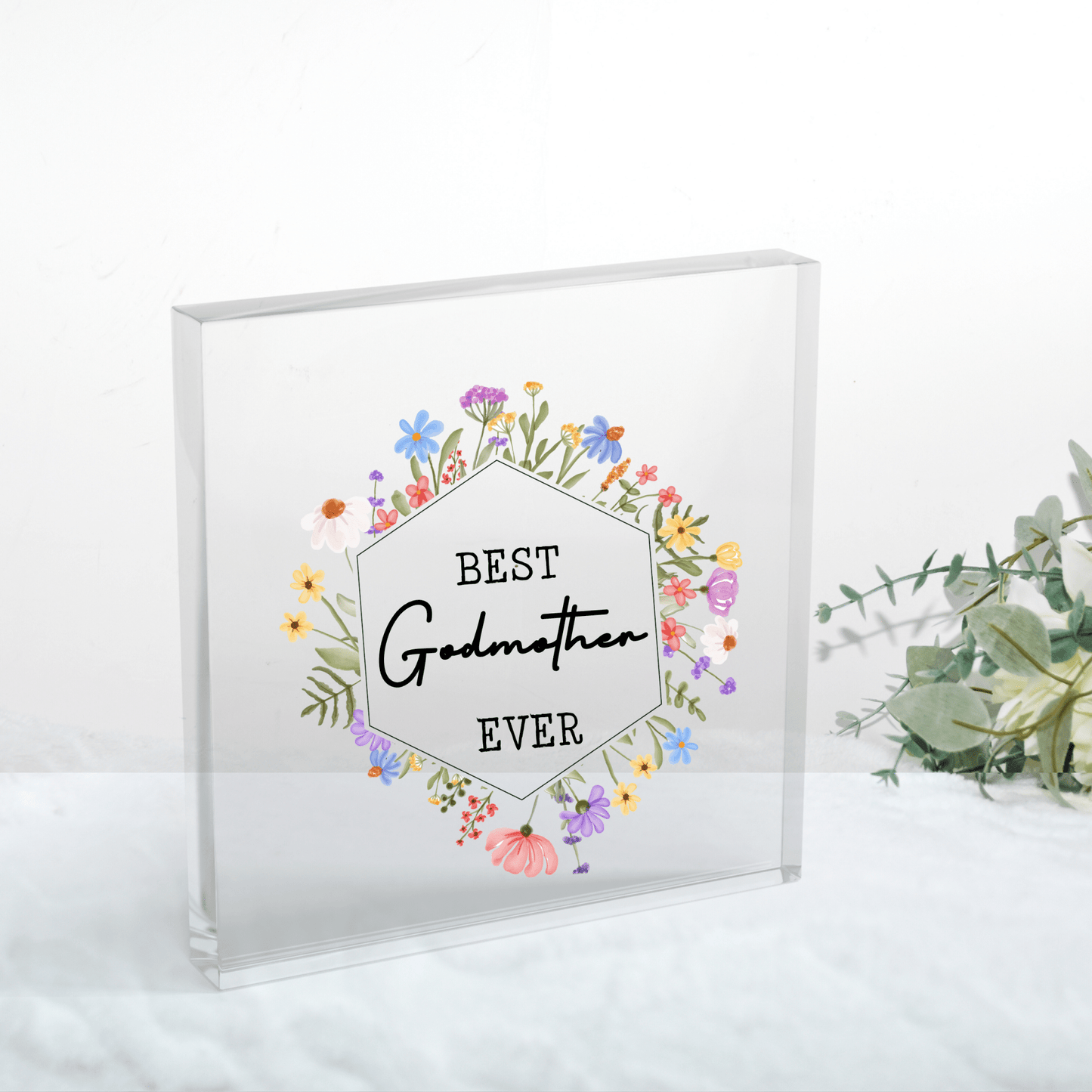 BEST GODMOTHER EVER UV - DTF DECAL - Wow Craft Blanks & Wraps