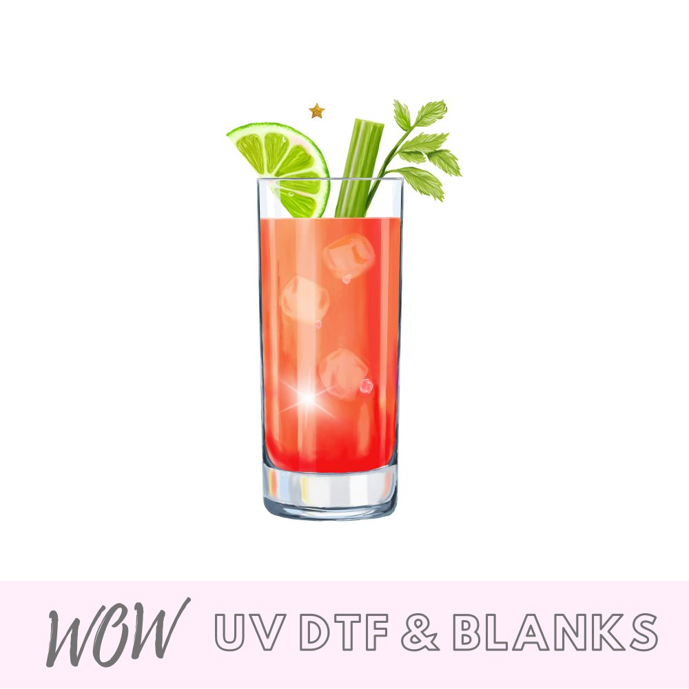 Bloody Mary Cocktail UV-DTF Decal - Wow Wraps