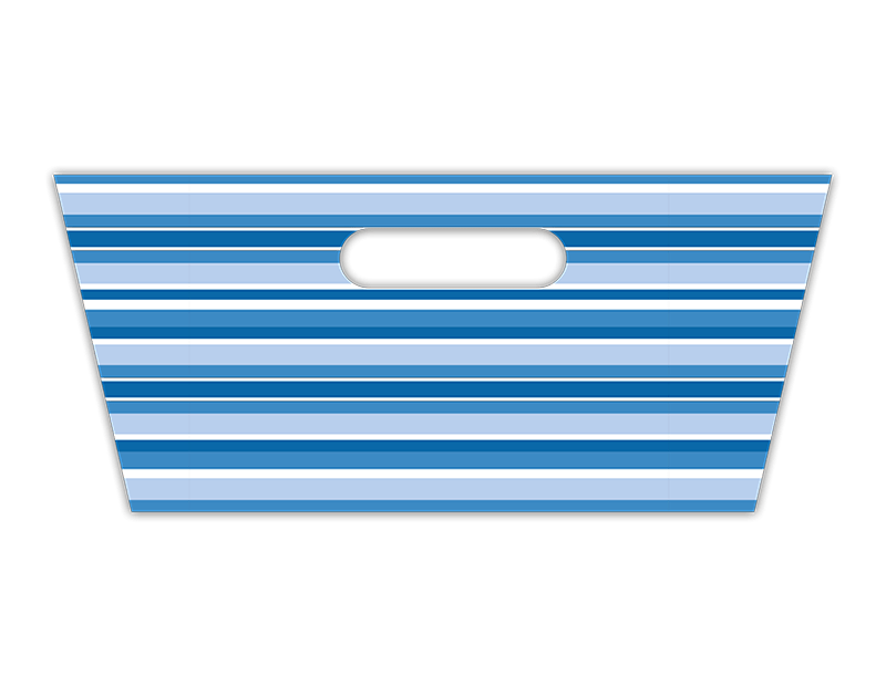 Blue Stripe Printed Hamper Basket - Wow Wraps