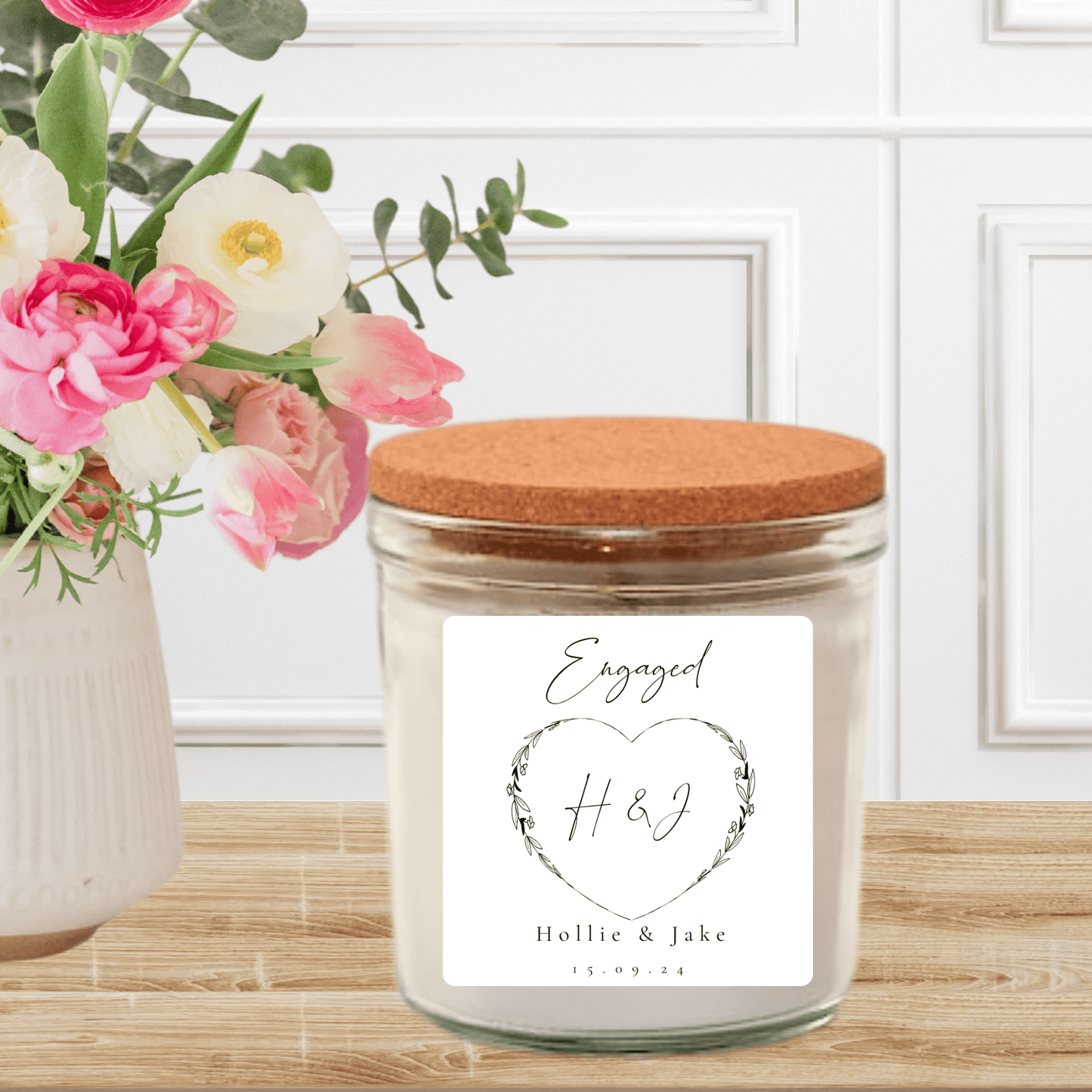 Candle Label - Engaged - Wow Craft Blanks & Wraps