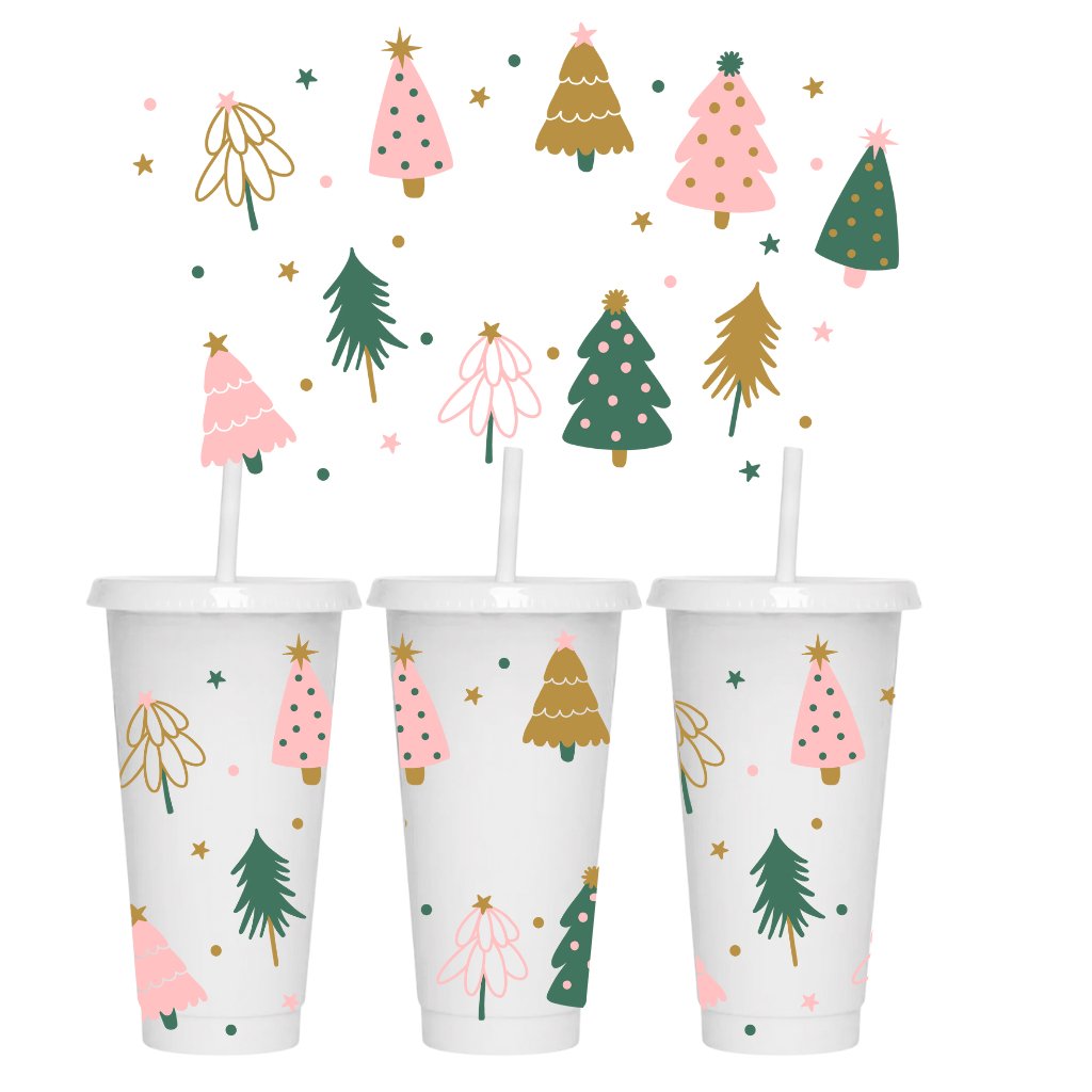 CHRISTMAS TREE - 24oz COLD CUP WRAP - Wow Wraps