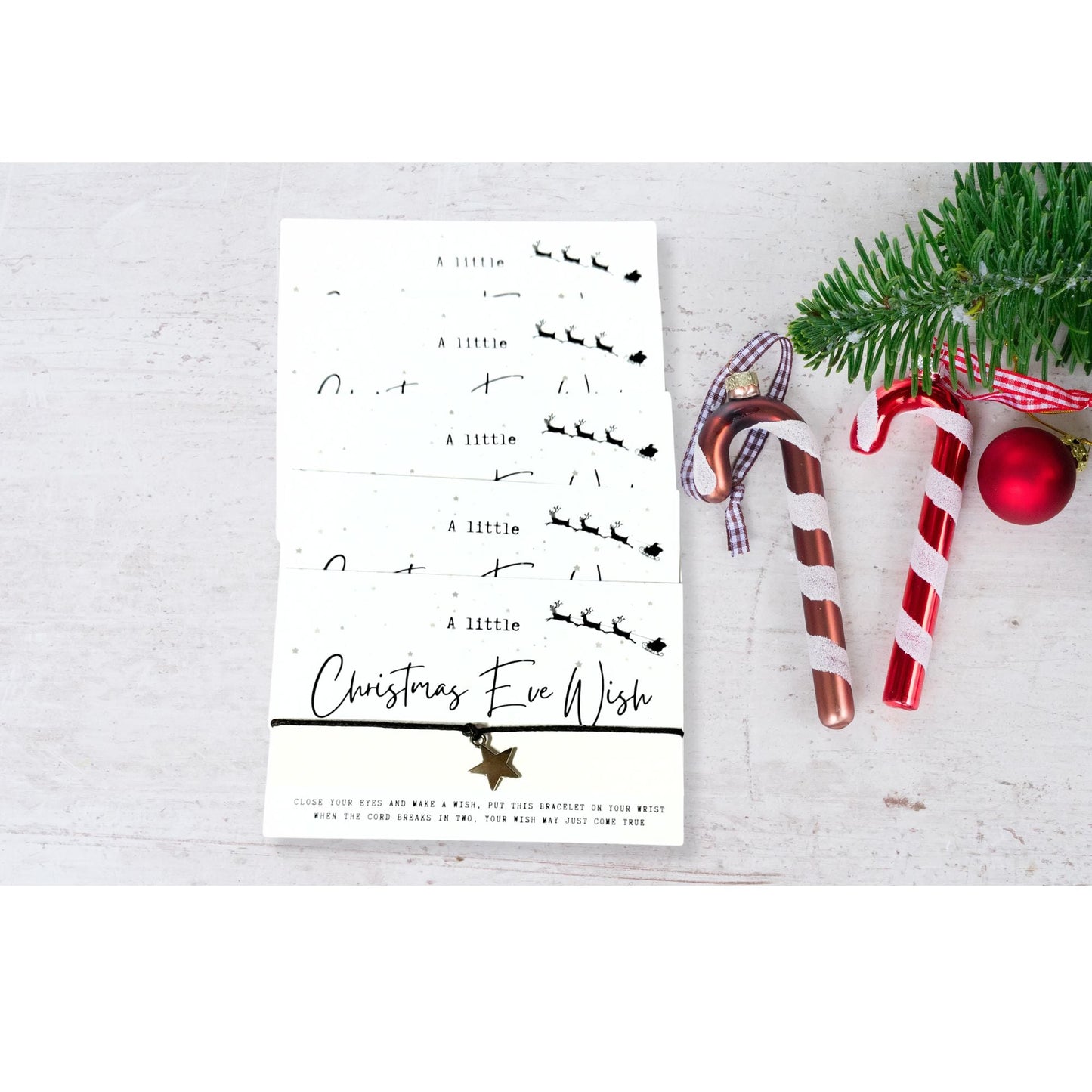 CHRISTMAS WISH BRACELET BUNDLE - A CHRISTMAS EVE WISH - SET OF 5 - Wow Craft Blanks & Wraps