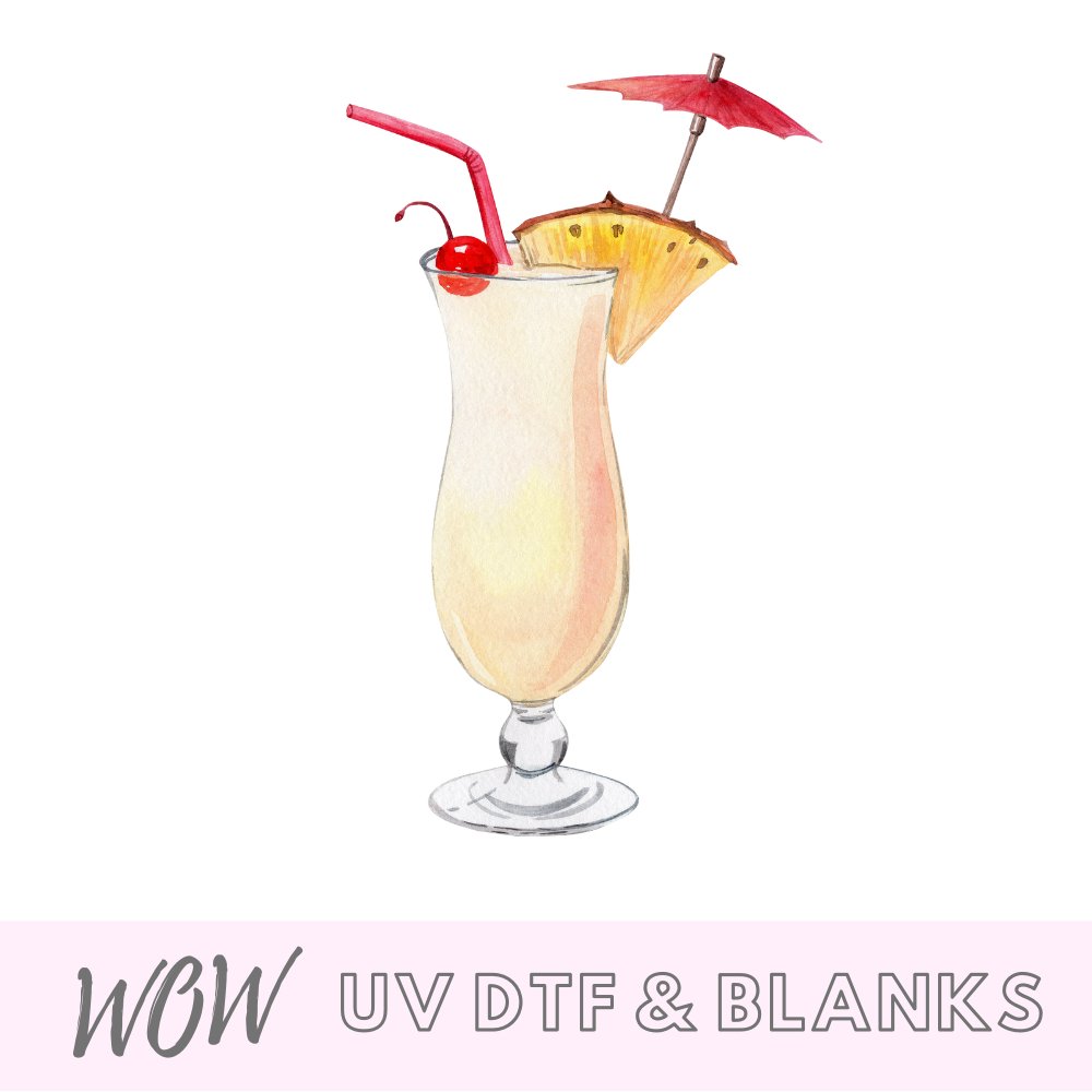 Copy of Pina Colada UV-DTF Decal - Wow Wraps