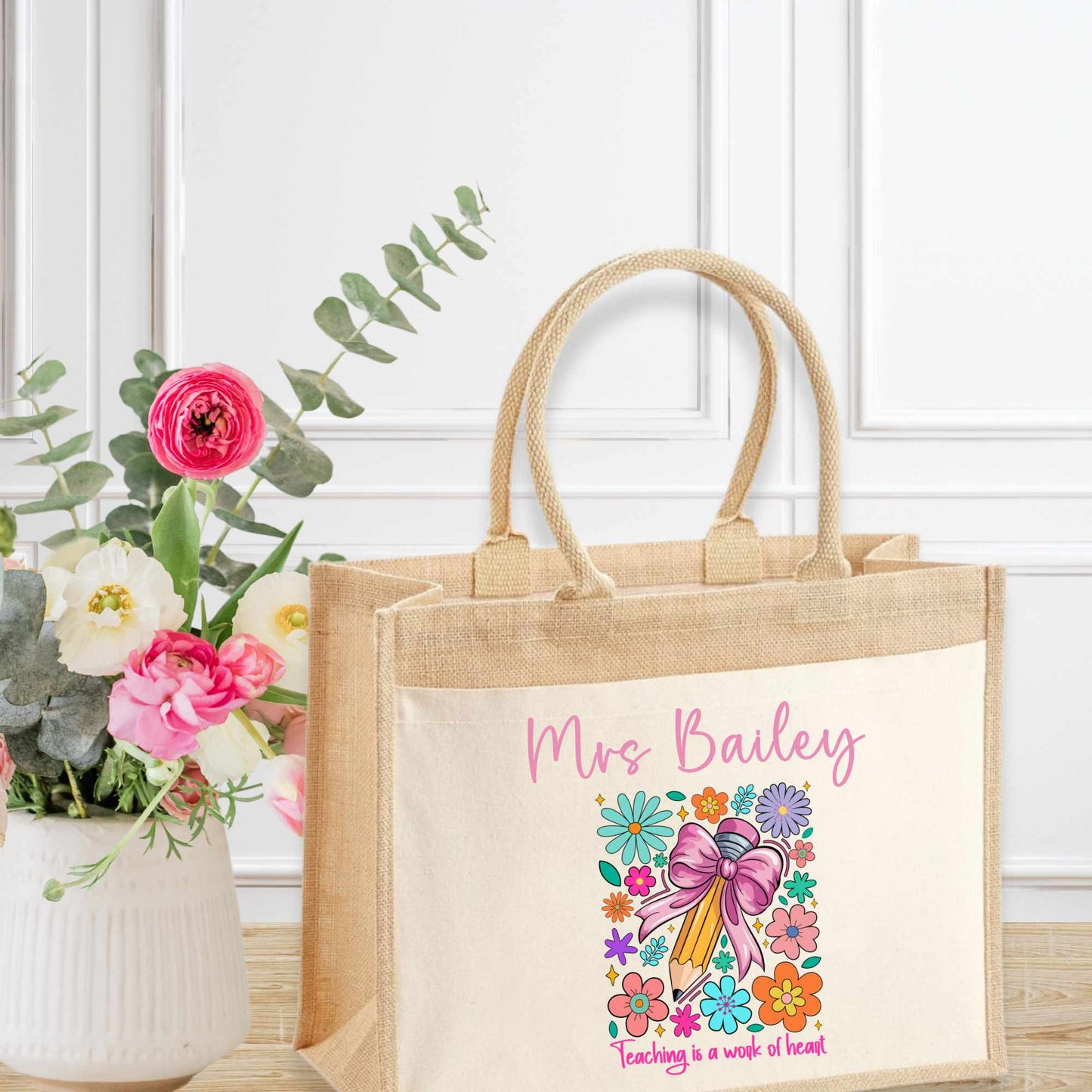 DTF TRANSFER - TEACHING IS A WORK OF HEART - Wow Craft Blanks & Wraps