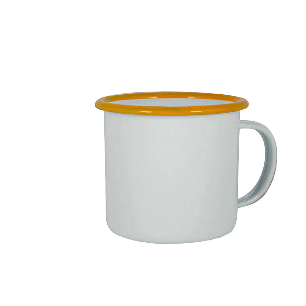 Enamel Mug Yellow - Wow Wraps