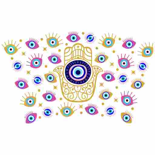 Evil Eye 24oz COLD CUP UVDTF WRAP 4 - Wow Wraps