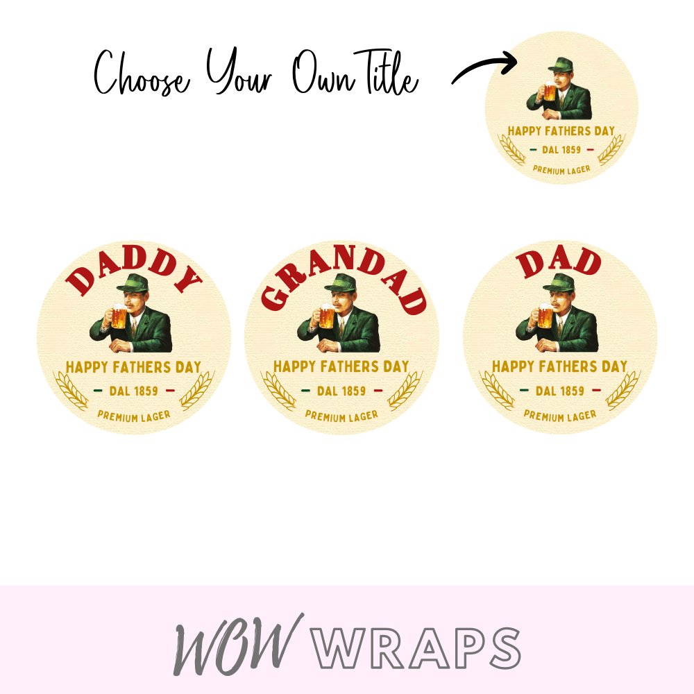 Fathers Day BIRRA UV-DTF Decal - Wow Wraps