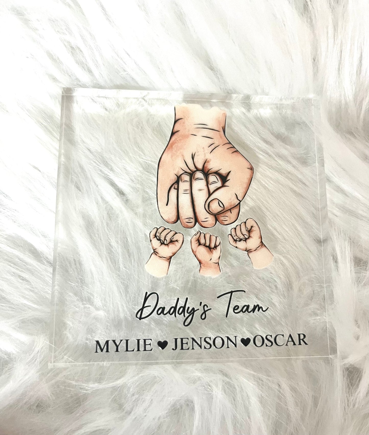 Freestanding Acrylic Square Block 10cm x 10cm - Wow Wraps