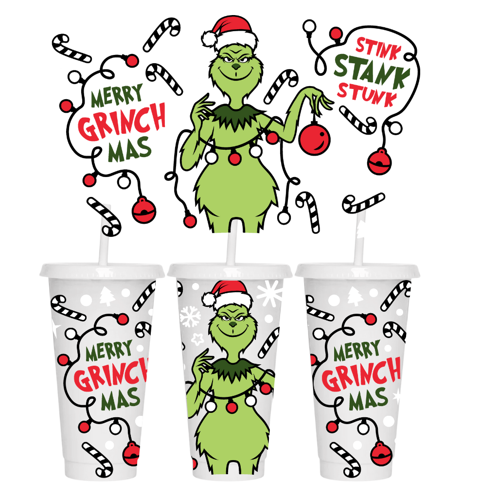 Christmas Grinch Starbucks Skinny Tumbler