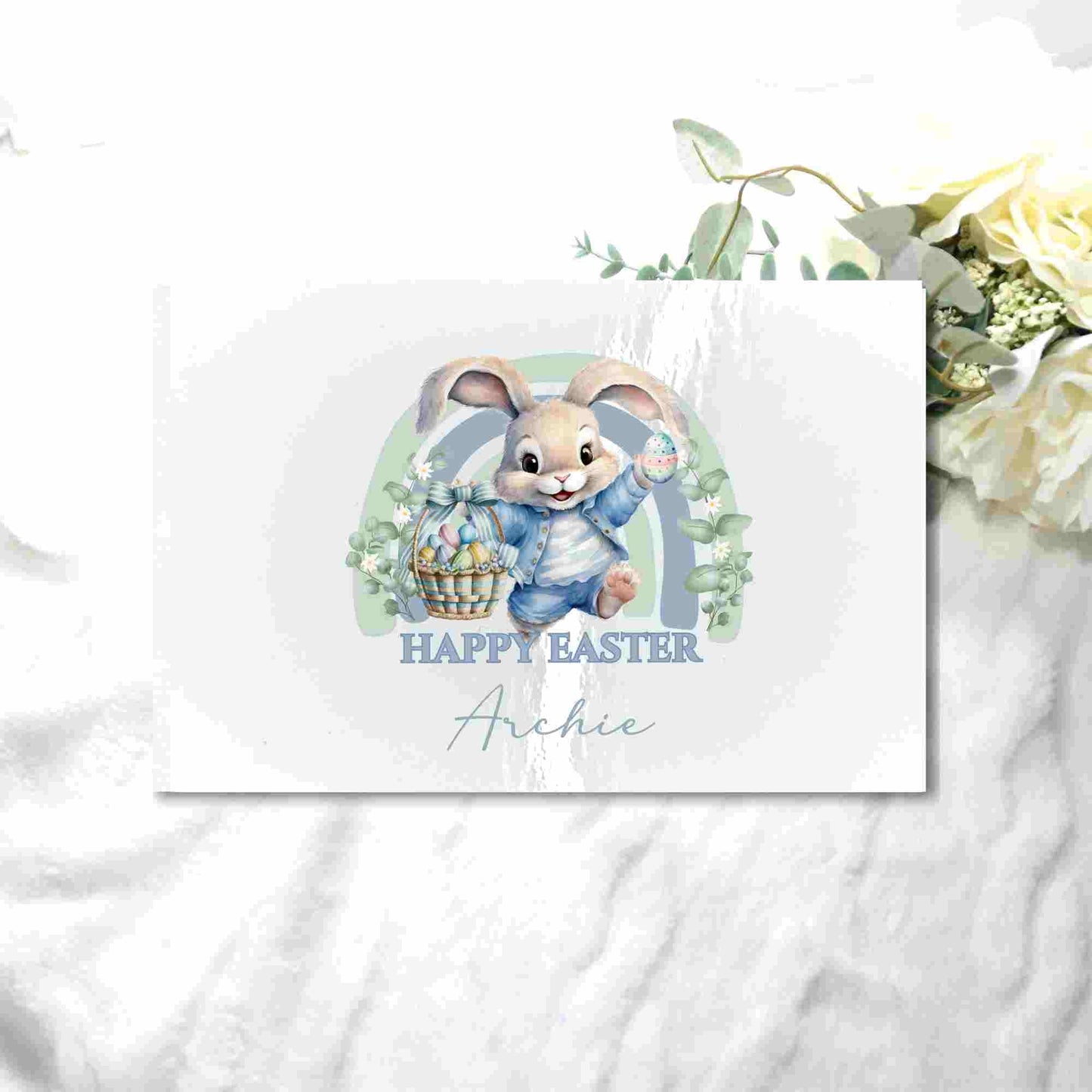 HAPPY EASTER BUNNY AND RAINBOW UV - DTF DECAL - Wow Craft Blanks & Wraps