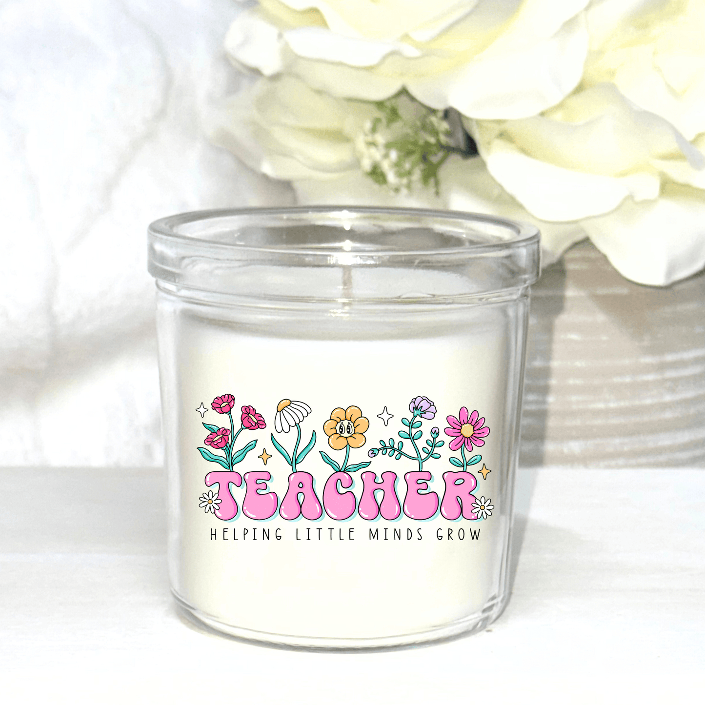 Ikea 40hr Candle - Helping Little Minds Grow - UV - DTF - Wow Craft Blanks & Wraps