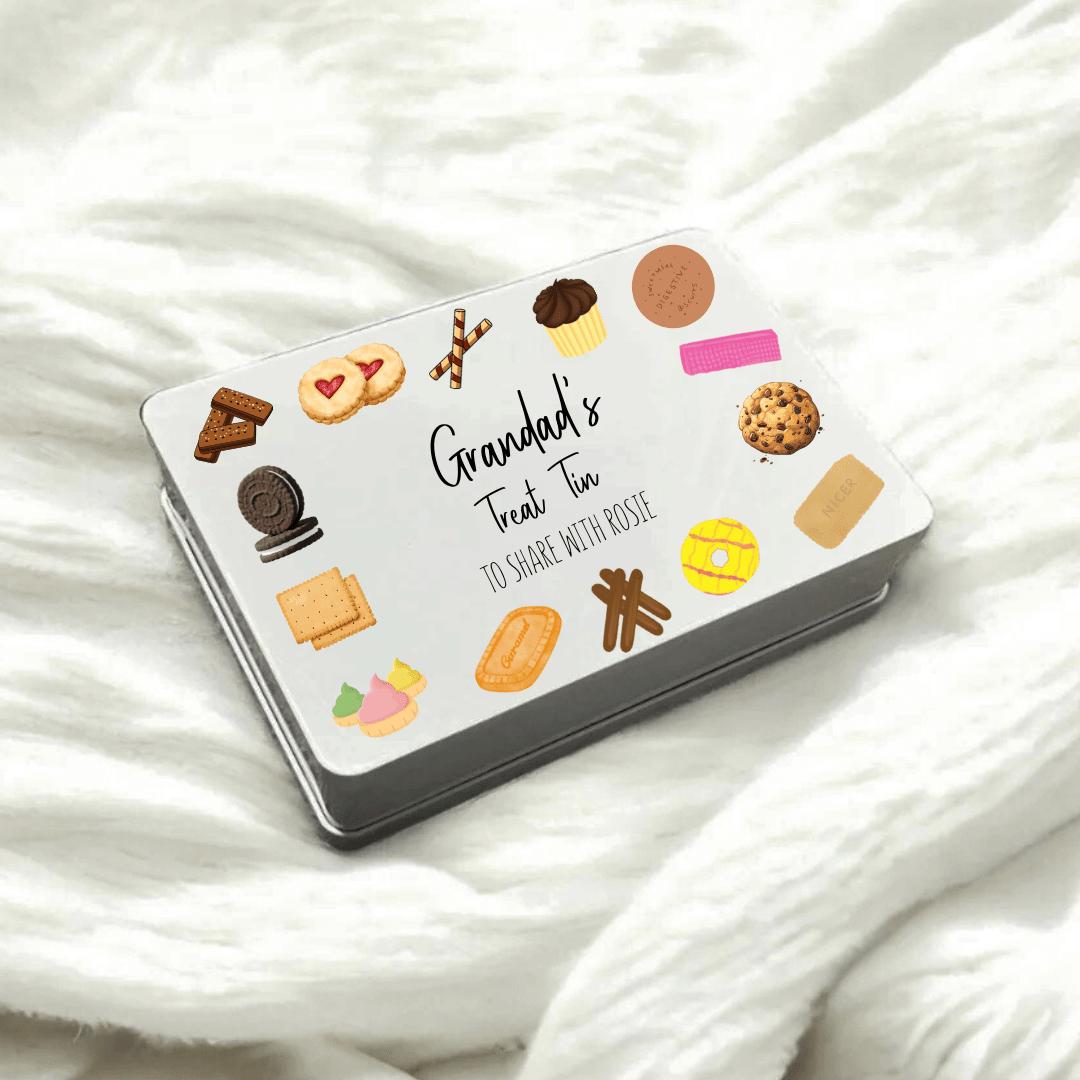 Metal Tin Decal - Grandad's Treat Tin - Wow Craft Blanks & Wraps