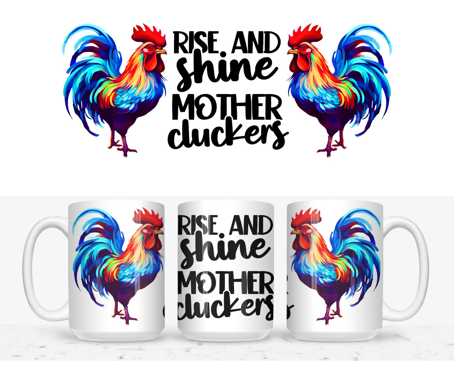 MOTHER CLUCKER 11oz MUG WRAP - Wow Wraps