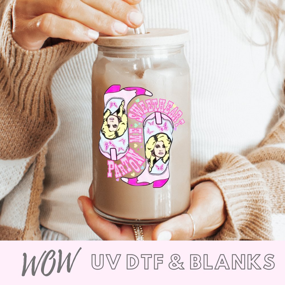 Parton Me Sweetheart Era UV-DTF Decal - Wow Wraps
