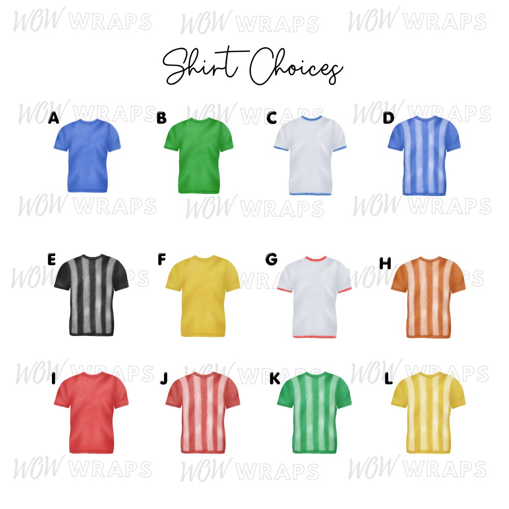 Personalised Football Shirt - Wow Wraps