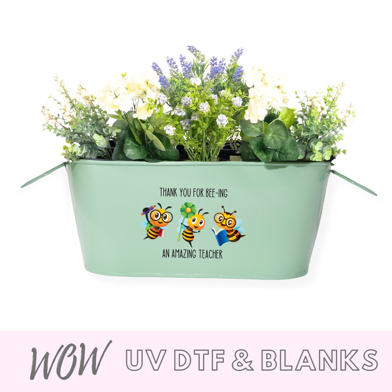 Personalised Teacher Decal - Thank you for BEE-ING an Amazing Teacher - Wow Wraps