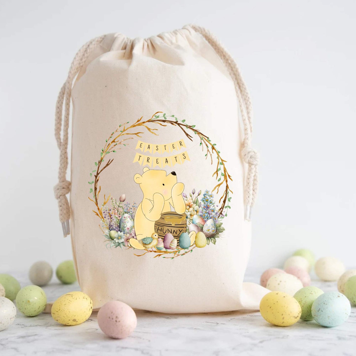 POOH BEAR EASTER DTF - Wow Craft Blanks & Wraps