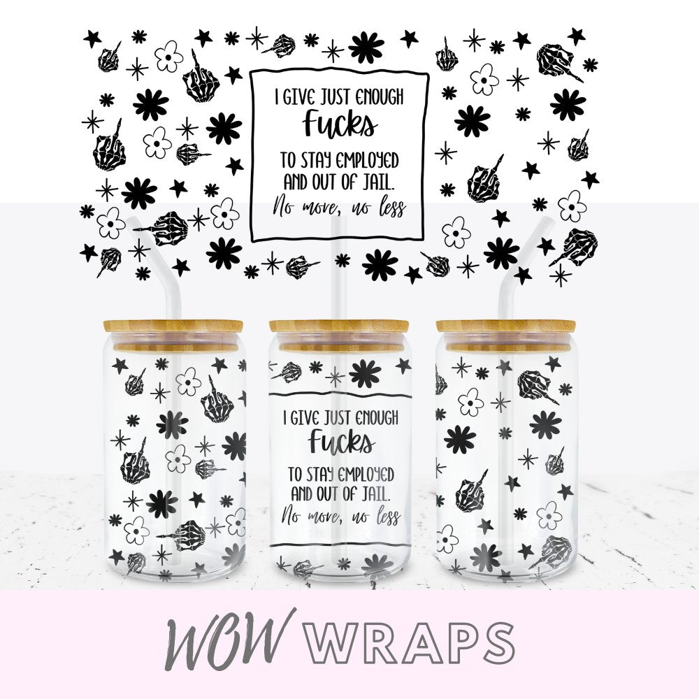 PROFANITY SWEAR QUOTE 16 OZ LIBBEY UV-DTF - Wow Wraps