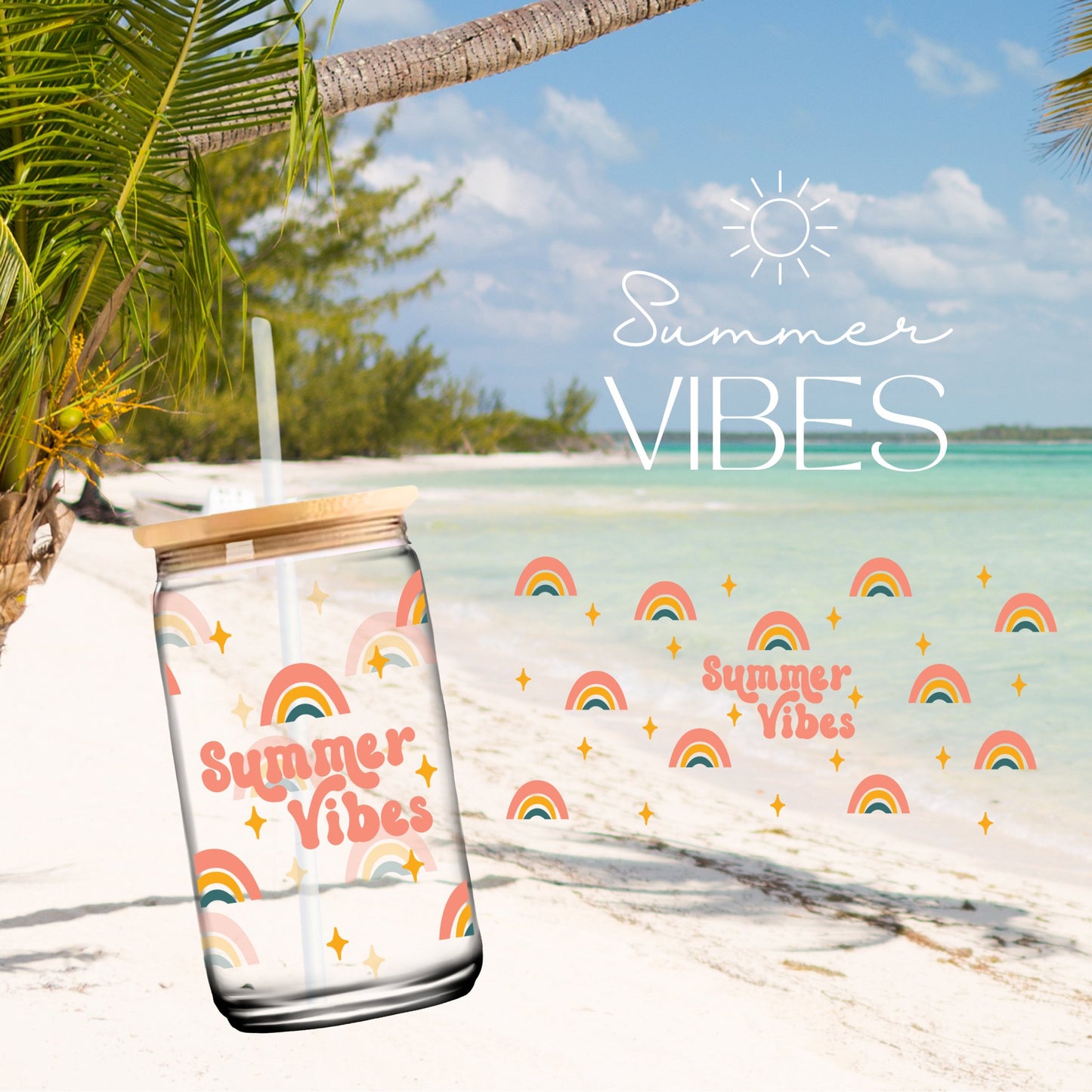 Summer Vibes 16oz Libbey Wrap - Wow Wraps