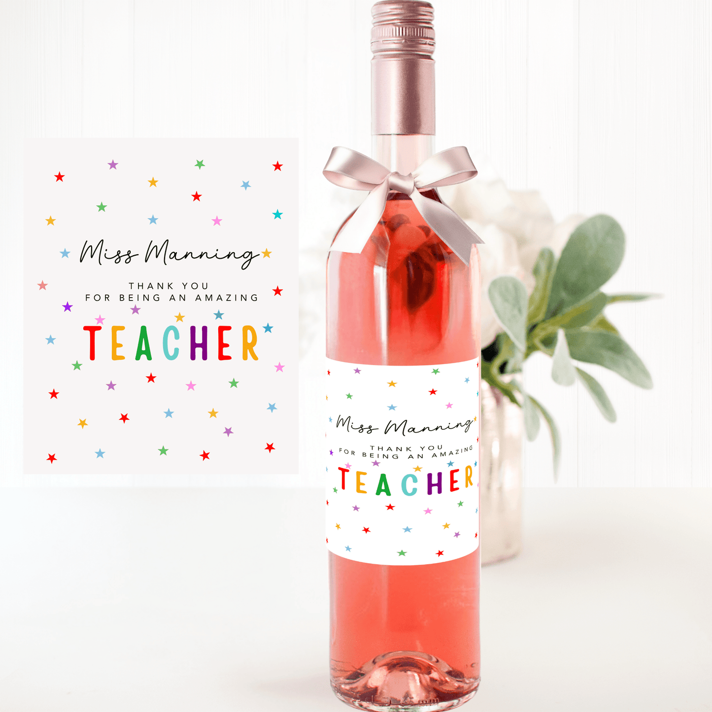 Wine Label - Amazing Teacher - Wow Craft Blanks & Wraps