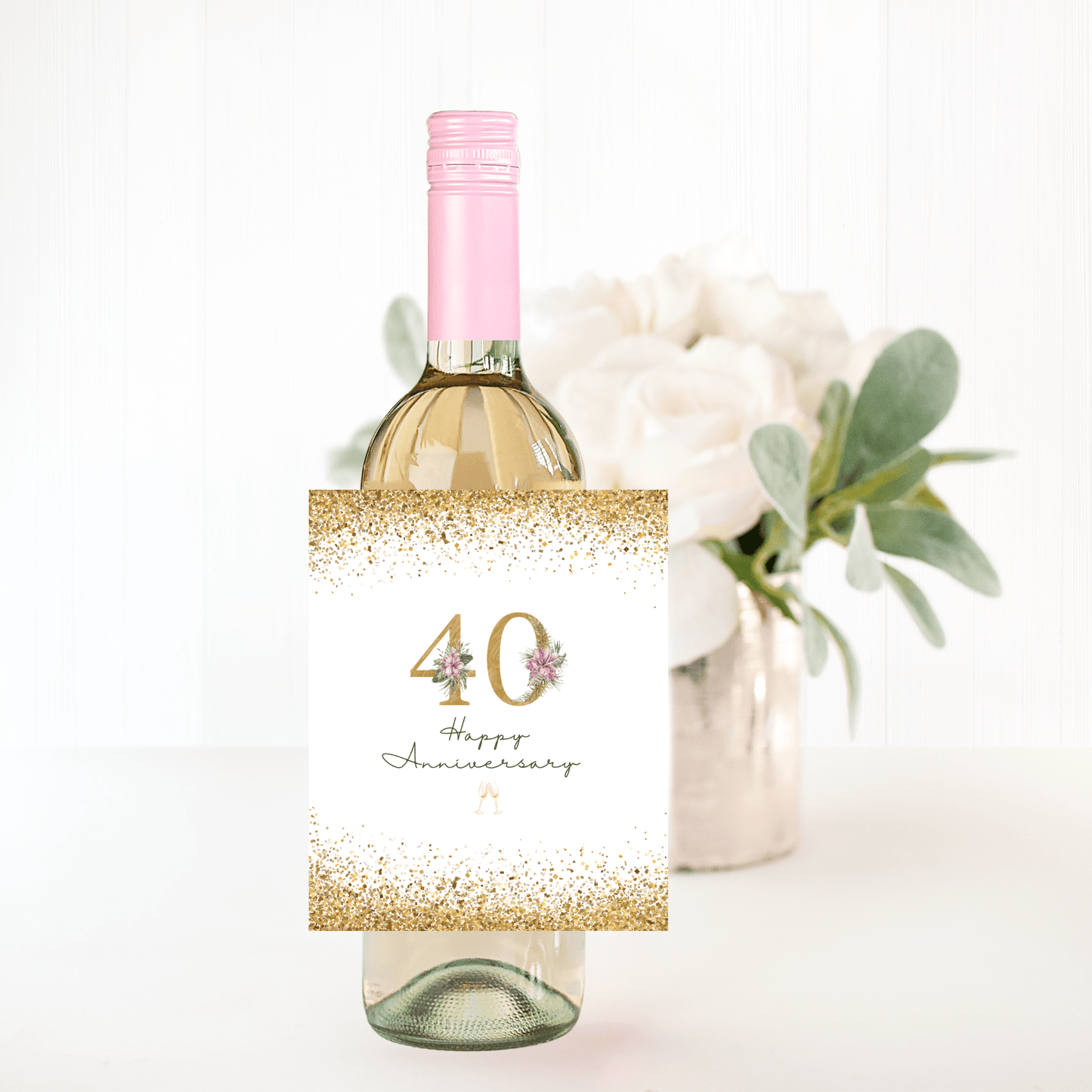 Wine Label - Happy Anniversary - Wow Craft Blanks & Wraps