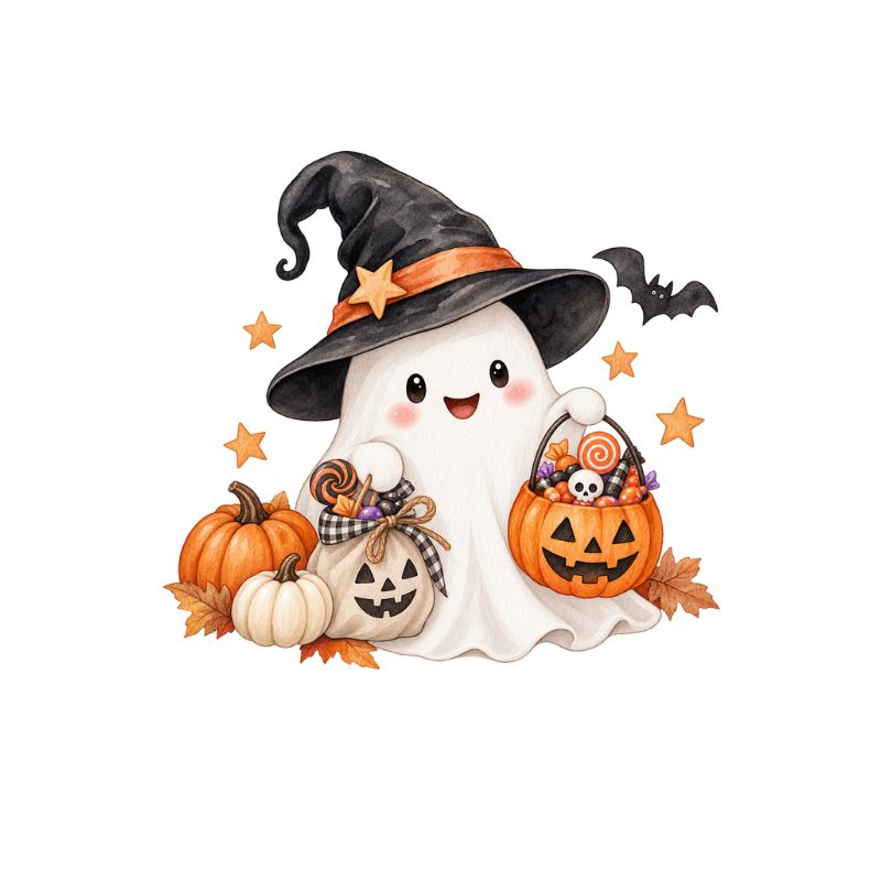 HALLOWEEN CUTE GHOST UV-DTF DECAL
