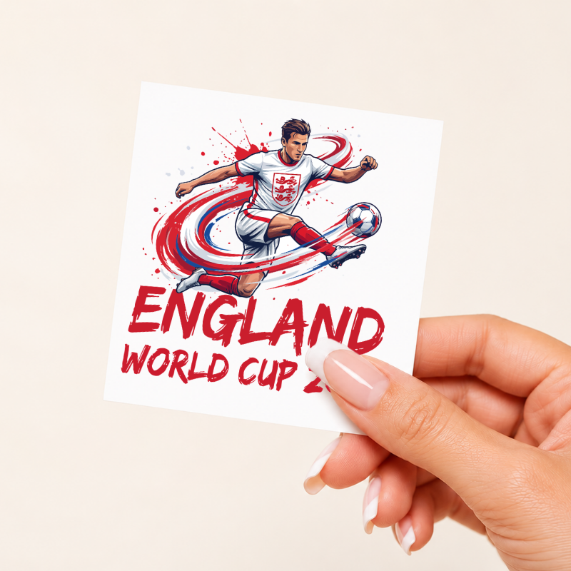 england world cup 2026 footballer uv-dtf sticker