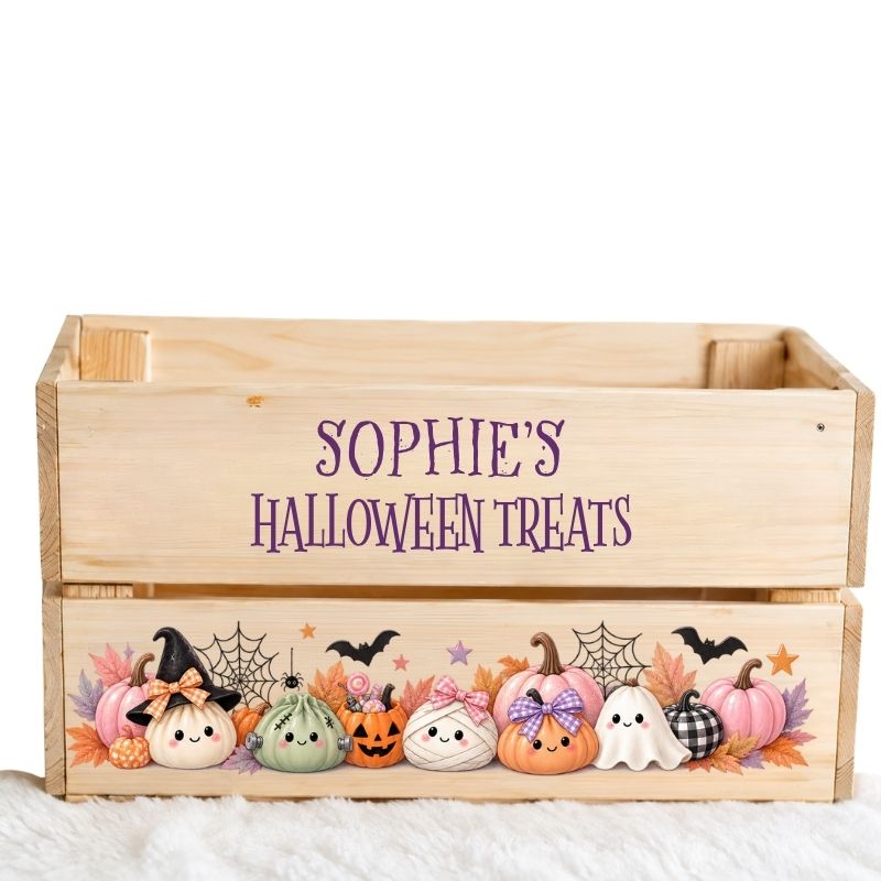 PLUSHIES HALLOWEEN UV-DTF DECAL - SIZED FOR IKEA CRATE