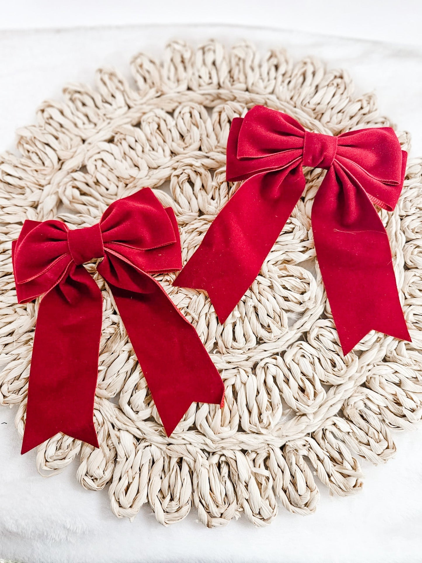 XL Velvet Hair Bows - Wow Wraps