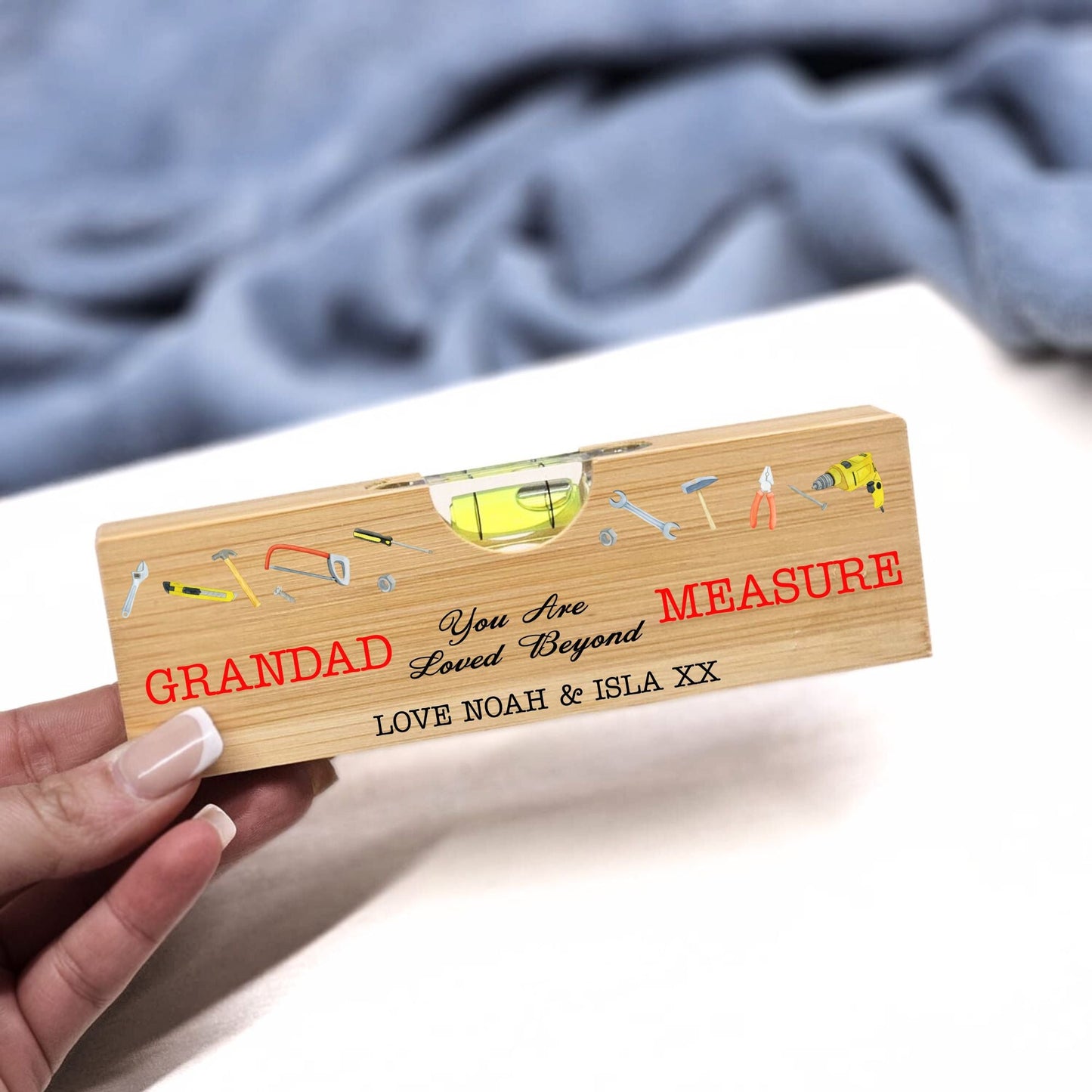 You Are Loved Beyond Measure UV - DTF For Wooden Spirit Levels - Wow Craft Blanks & Wraps