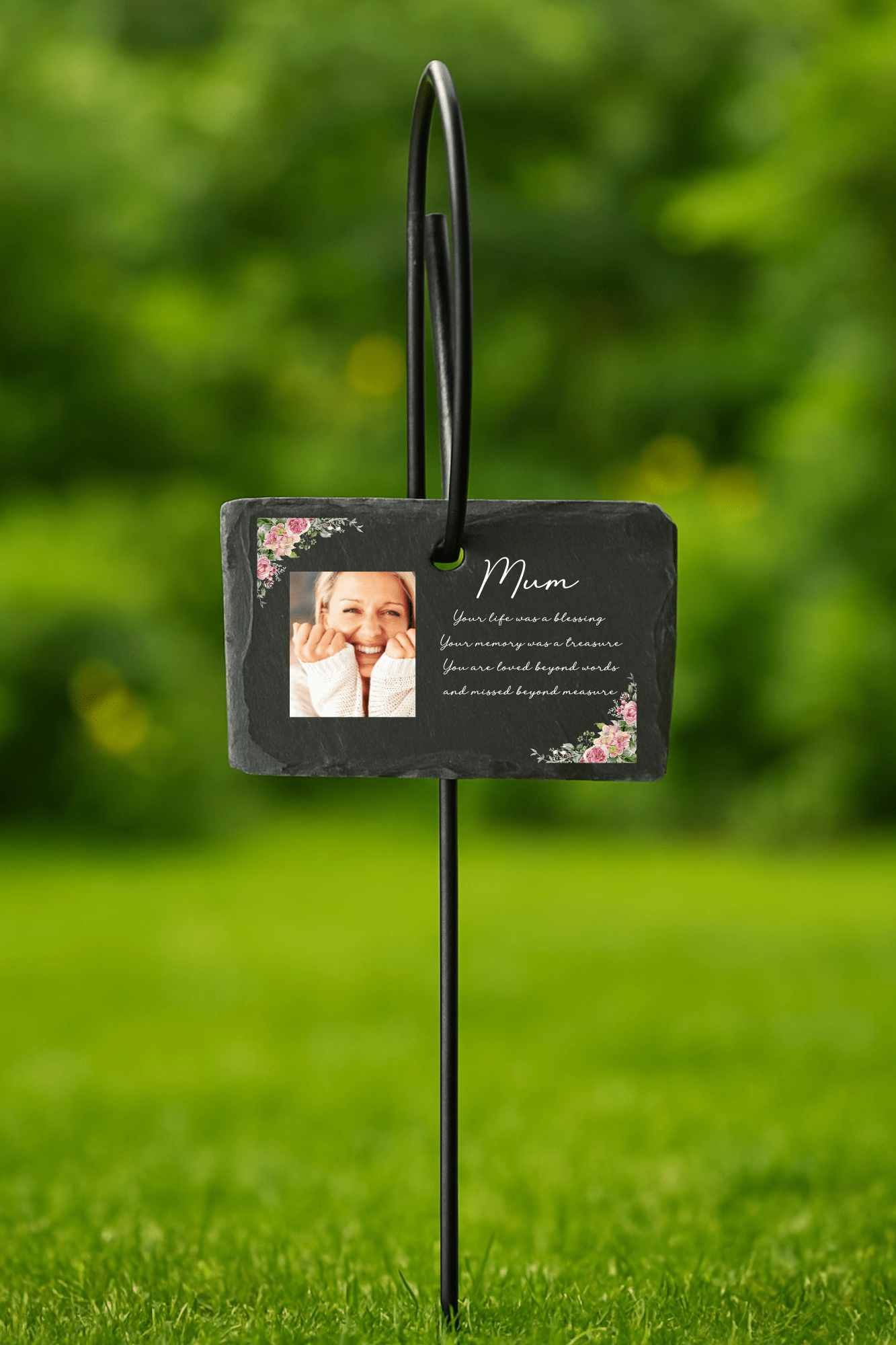 Your Life Was a Blessing Poem UV - DTF for Memorial Slate Stake - Wow Craft Blanks & Wraps