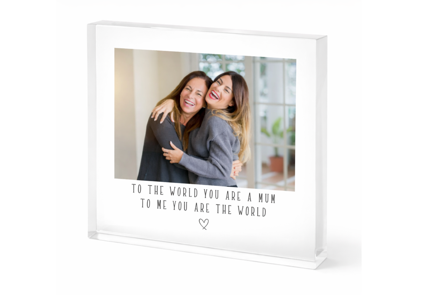 MOTHERS DAY - TO ME YOU ARE THE WORLD PHOTO UPLOAD UV-DTF
