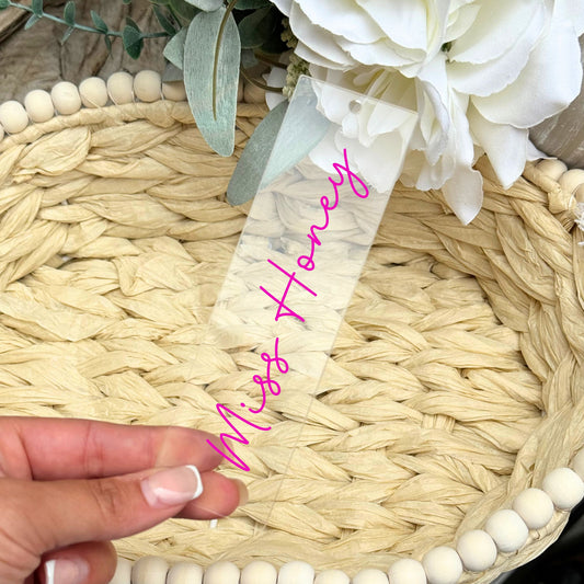 Teacher UV-DTF size for our Acrylic Bookmarks