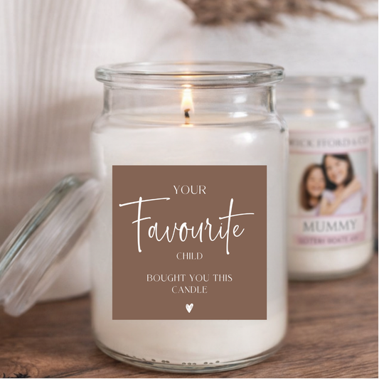 Favourite Candle Label - 2 Size Options