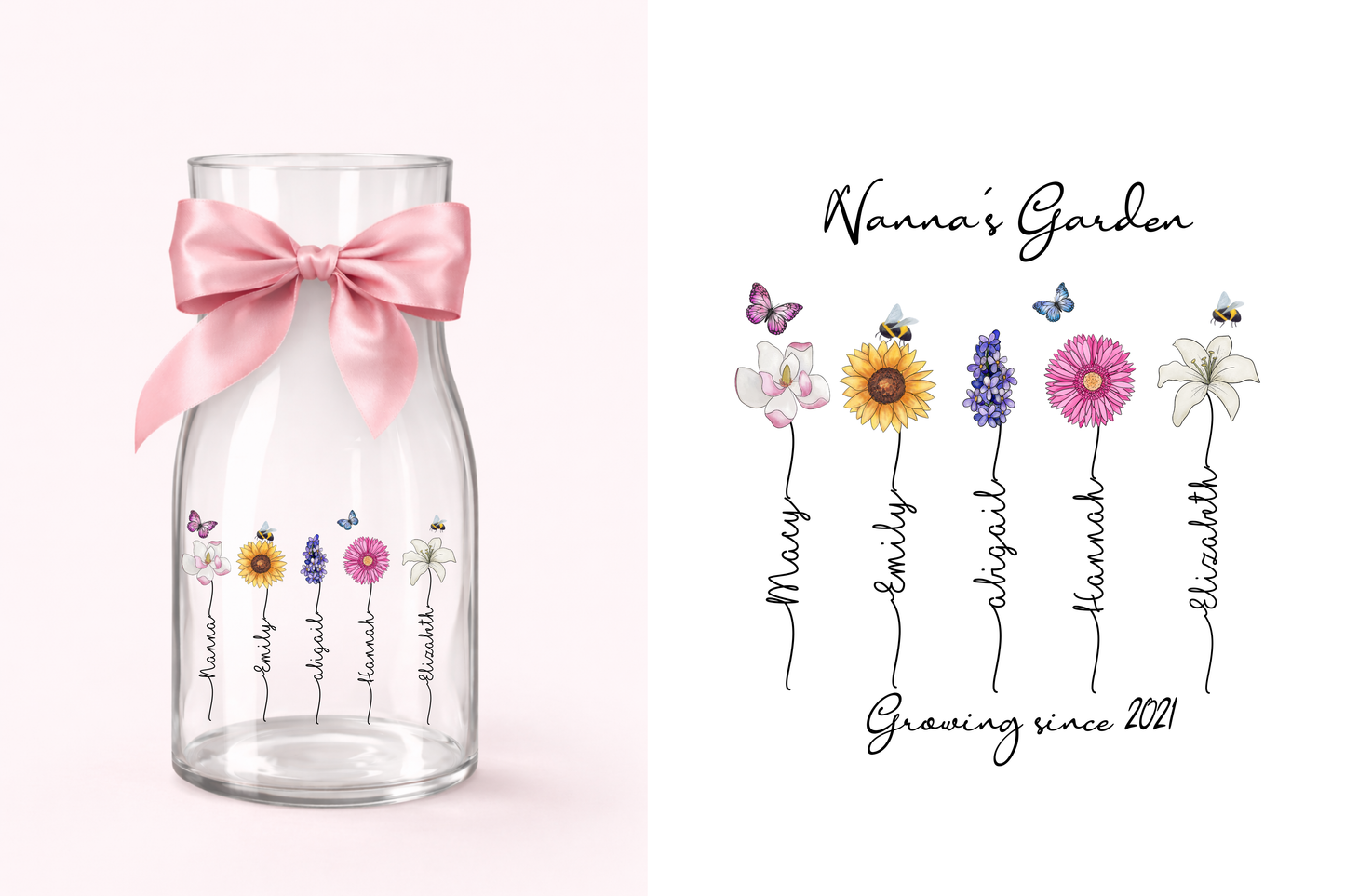 MOTHERS DAY - GARDEN GROWING SINCE UV-DTF DECAL