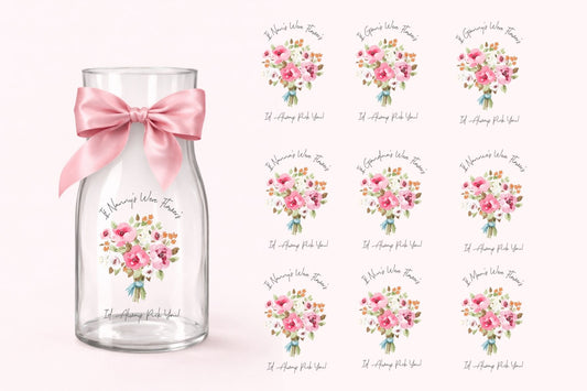 FLOWER BOUQUET UV-DTF DECAL