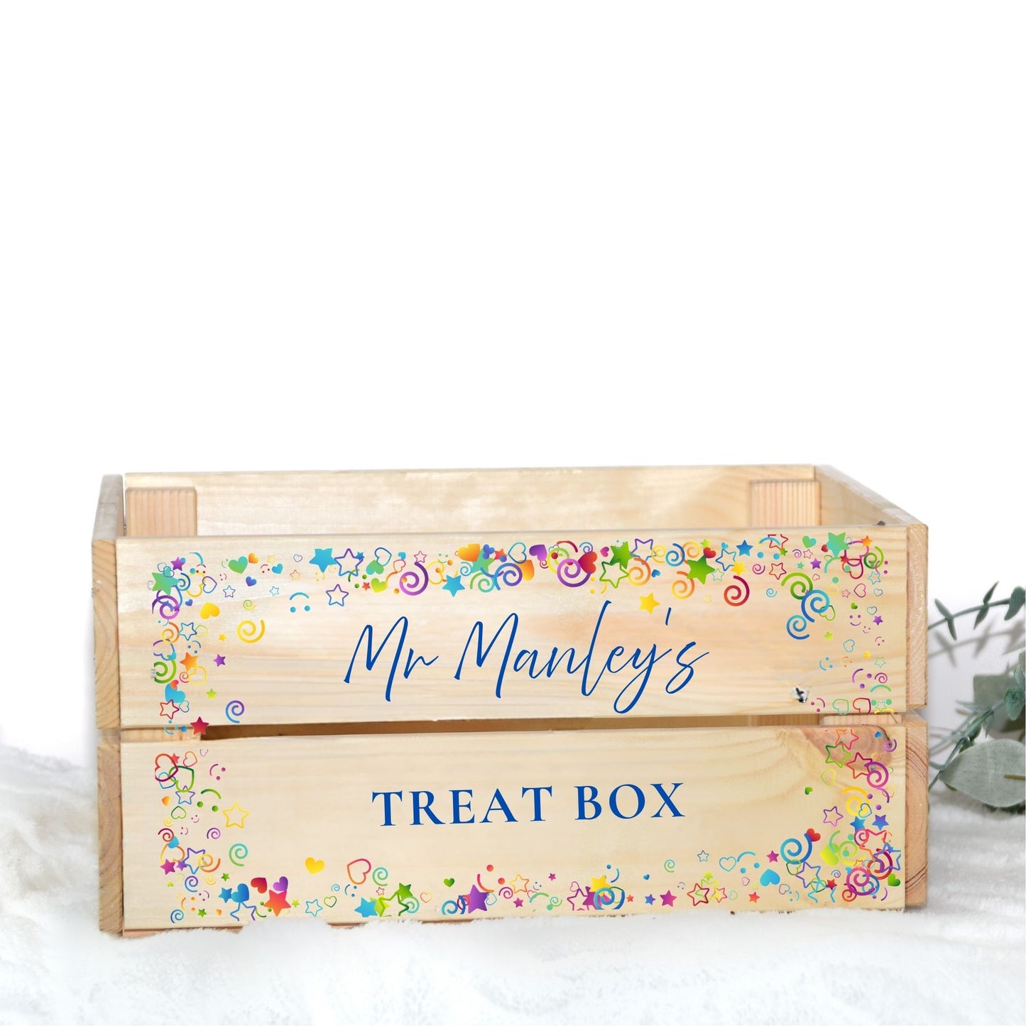 TEACHER TREAT BOX UV-DTF DECAL - SIZED FOR IKEA CRATE