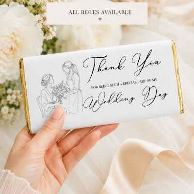 Wedding Supplier Thank You Chocolate Bar Wrapper
