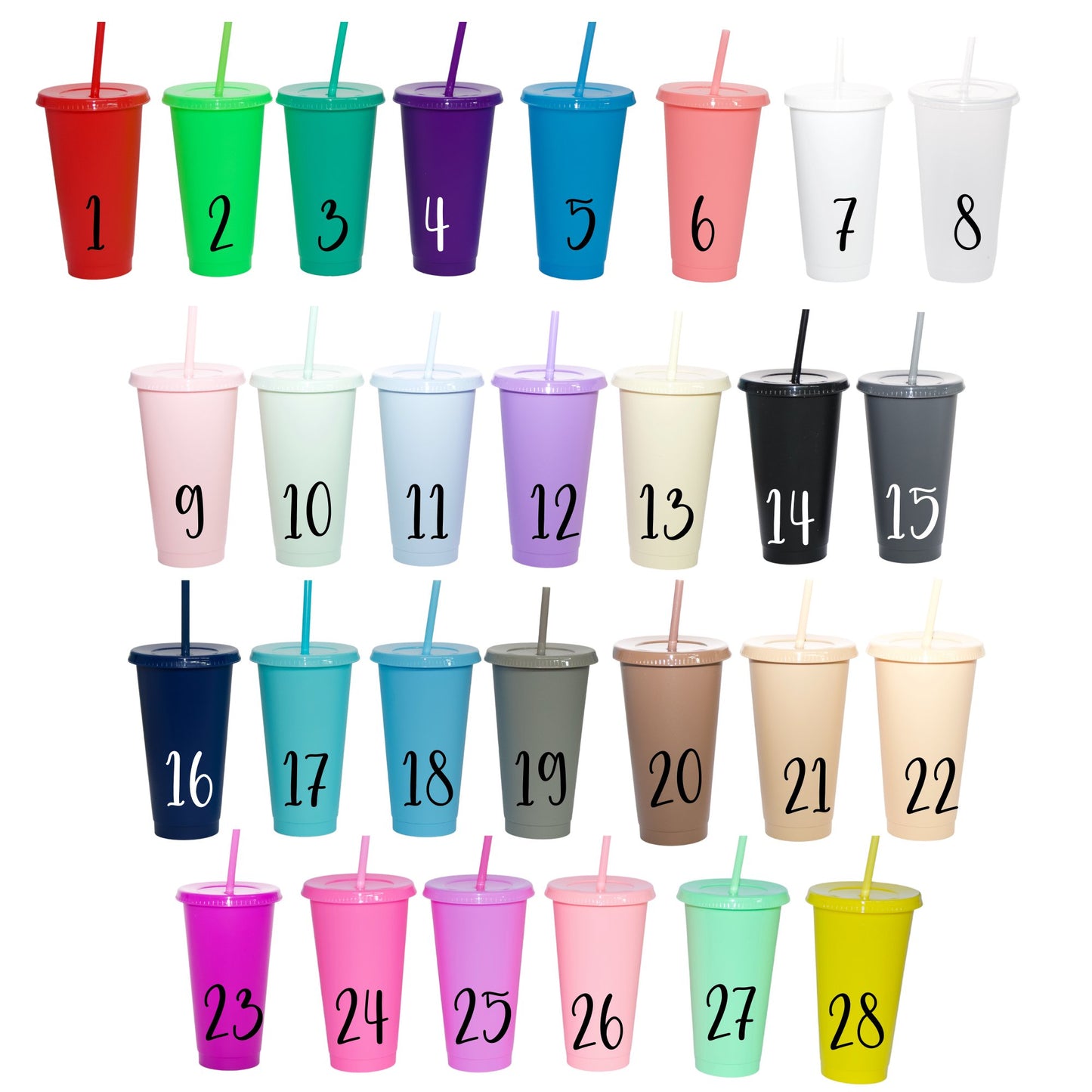 24oz Single Wall Cold Cups - Wow Wraps