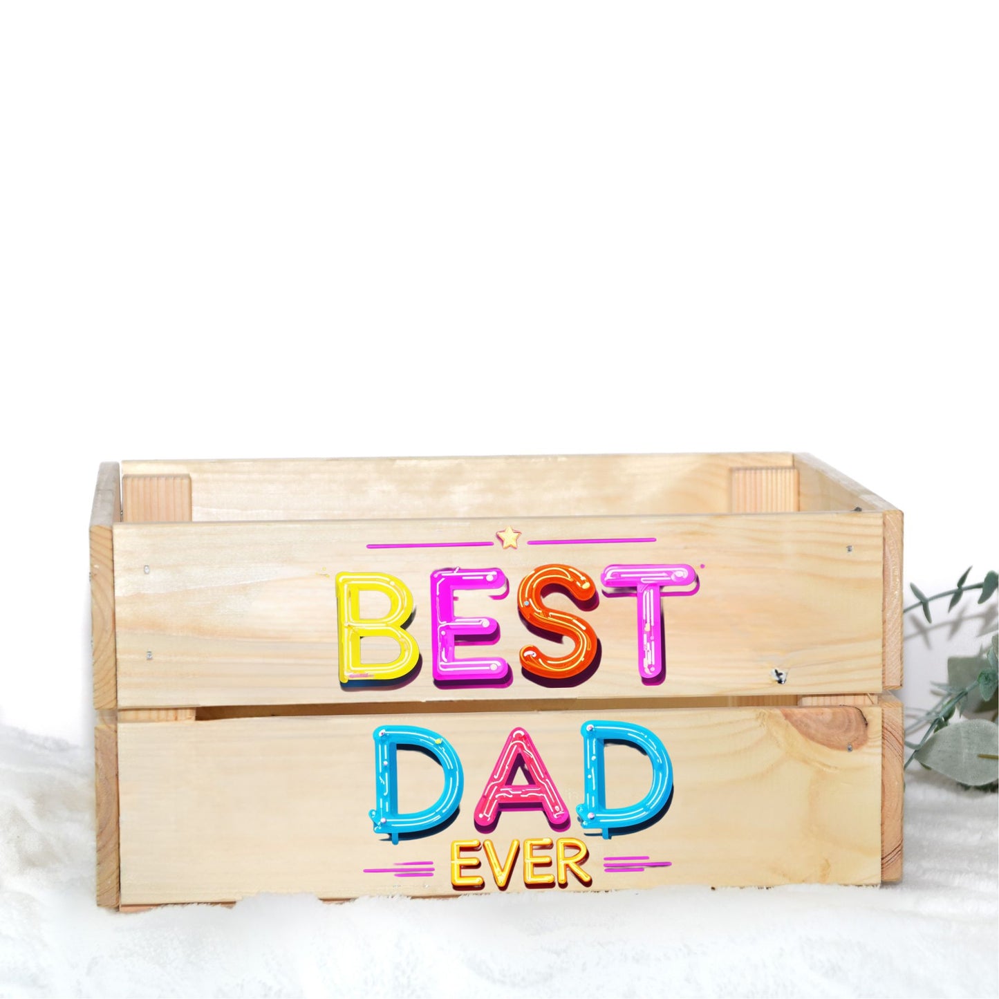 BEST DAD EVER UV-DTF DECAL - SIZED FOR IKEA CRATE (Copy)